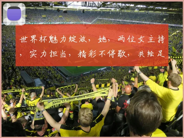 世界杯魅力绽放，她，两位女主持，实力担当，精彩不停歇，共绘足球盛宴